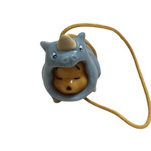 TOMY DISNEY WINNIE THE POOH PEEK-A-POOH-  BAG OR PHONE CHARM - SERIES 5-  RHINO